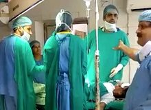 Indian doctors hurl abuse at each other in operating theatre Doctors
