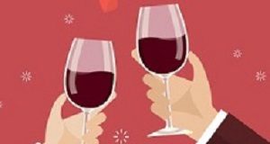 Spouses have strong causal influence over alcohol abuse risk Man and woman toasting a wine glasses. Romantic moment