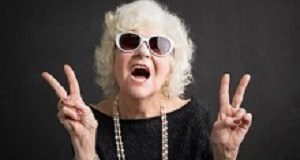 Discovering why the 'super-agers' live long and well Cool grandmother showing peace sign