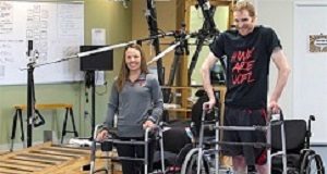Electrical stimulation of spinal cord gets 2 paralysed people walking Marquis