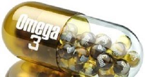 Omega-3 during pregnancy reduces risk of premature birth Pill with Omega 3 element. Dietary supplements.