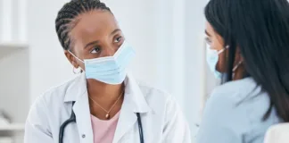 Should doctors wear masks when treating at-risk patients?